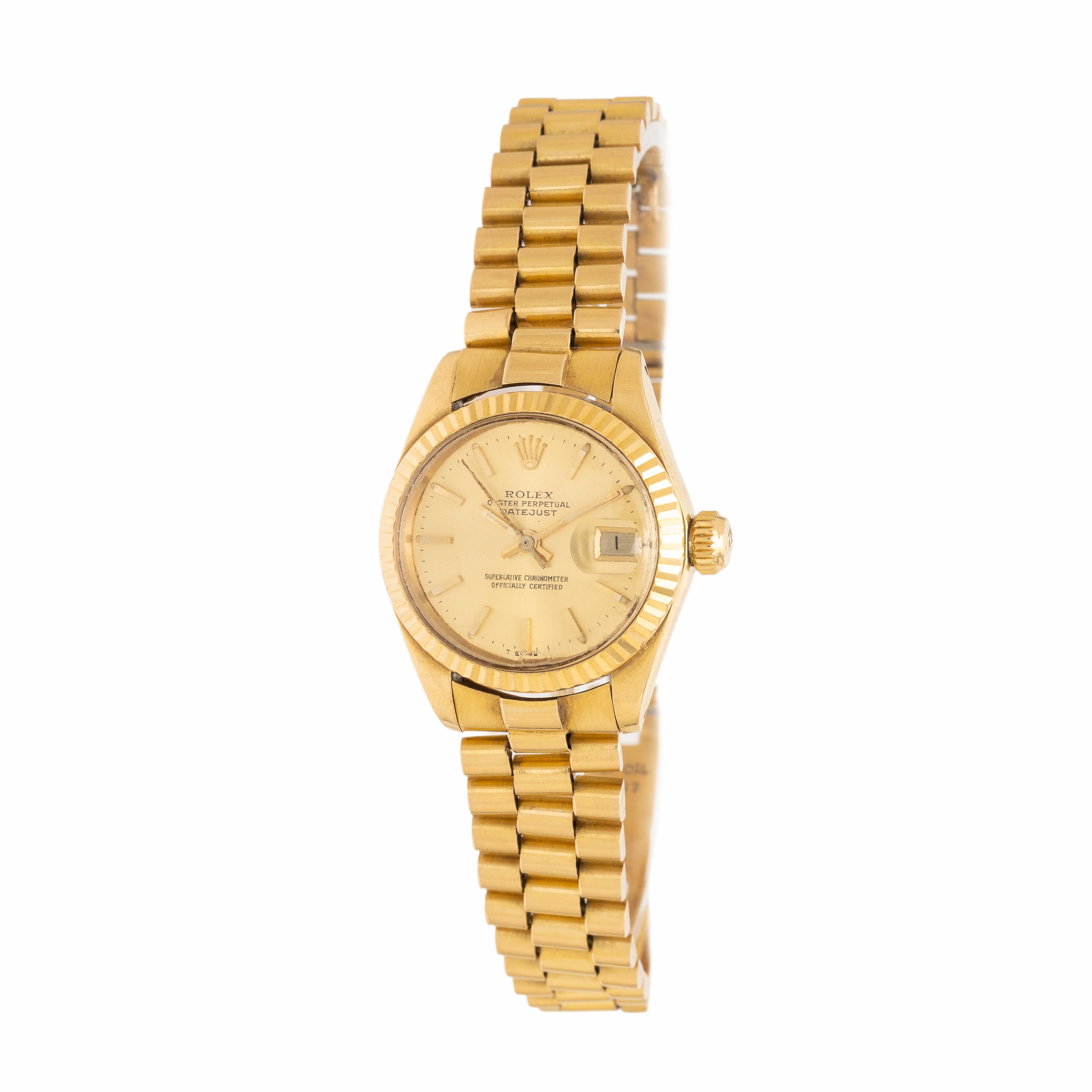 Rolex, Ref. 6917, 18K Yellow Gold 'Lady Datejust' Watch