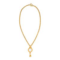 Chanel, Magnifying Glass & Bell Charm Pendant Necklace