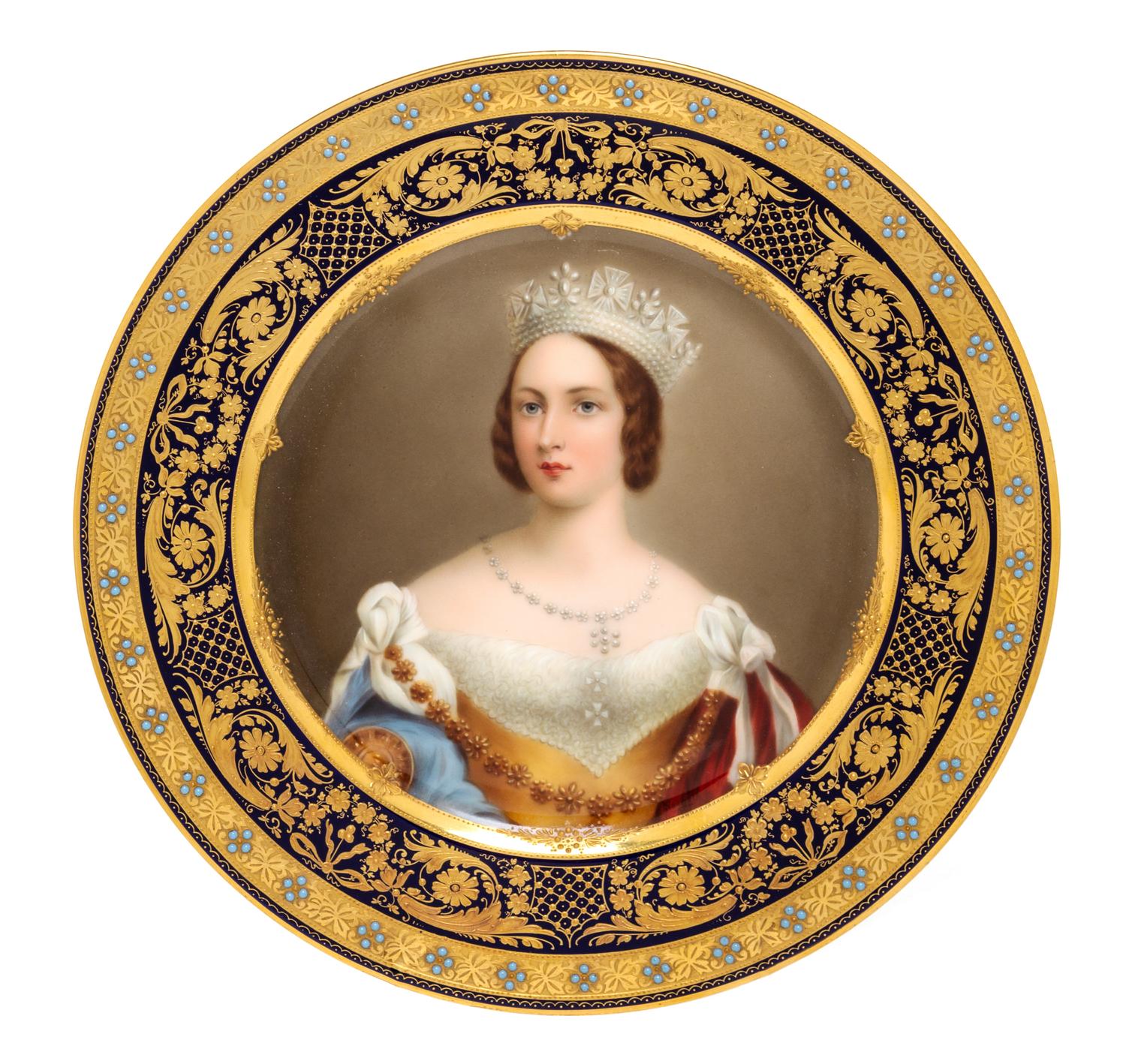 A Vienna Porcelain Cabinet Plate Diameter 9 1/2 inches. — 19TH CENTURY