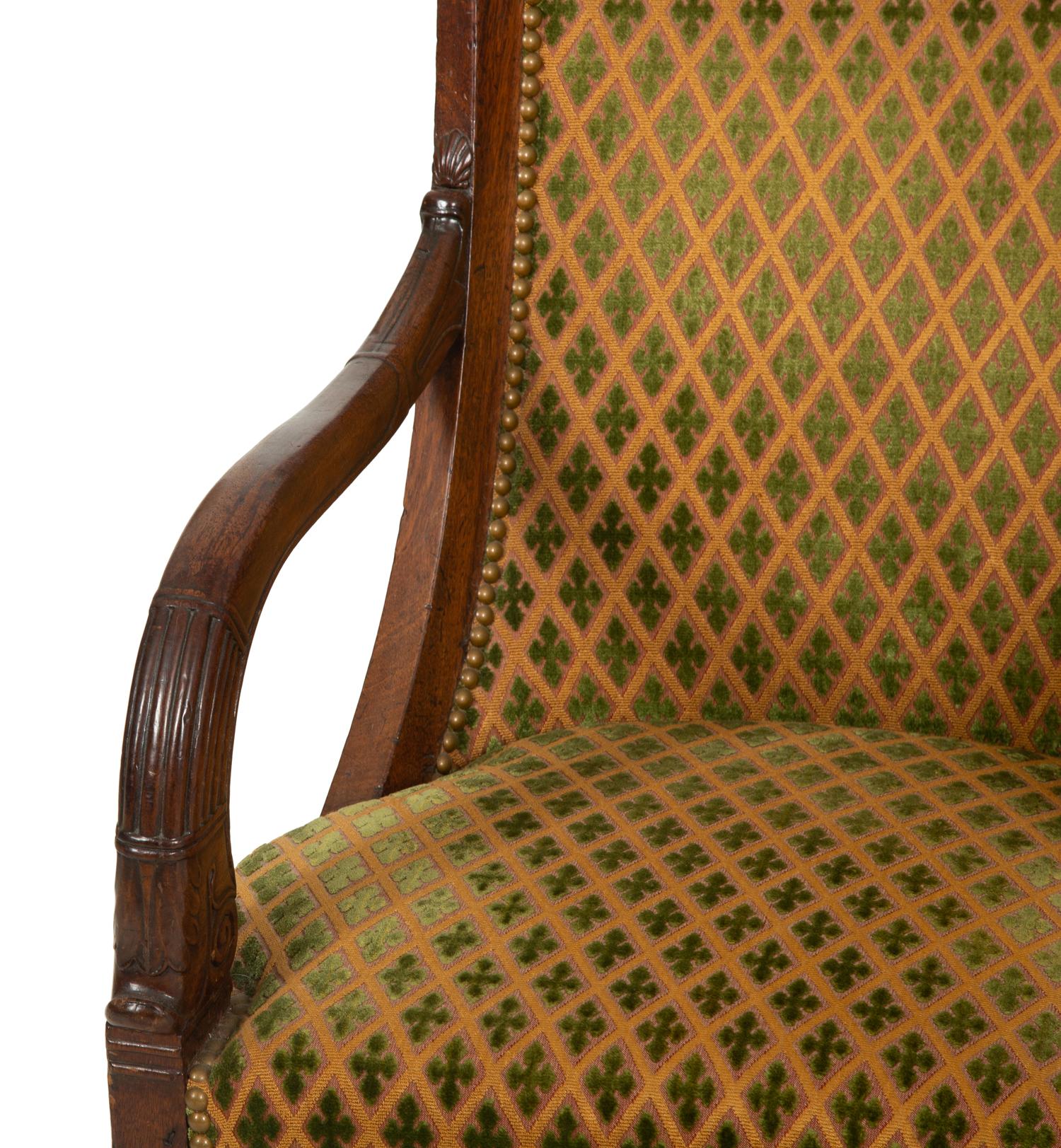 Two Regency Style Armchairs