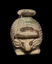 A Rhodian Faience Aryballos in the Form of a Hedgehog