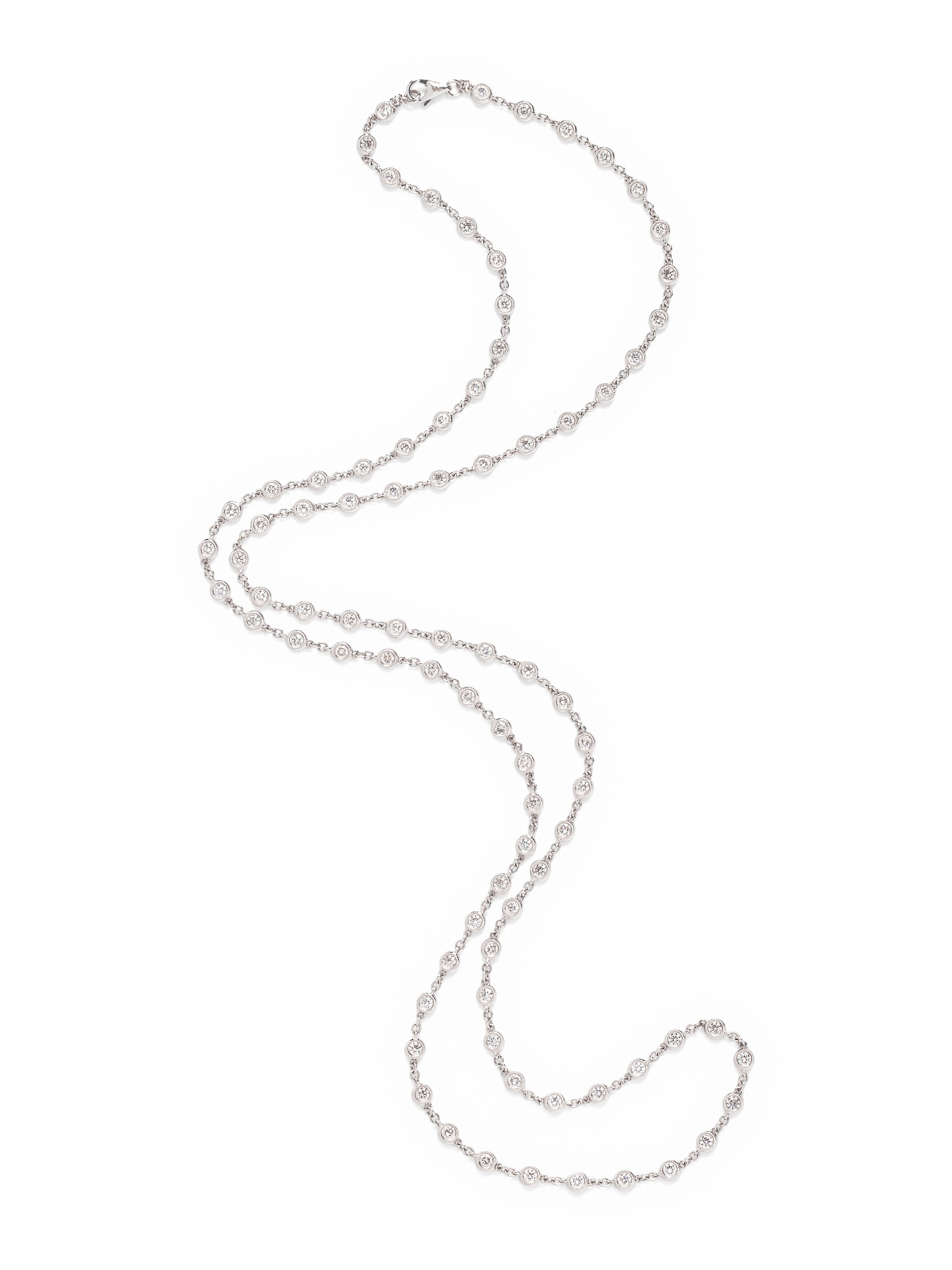 WHITE GOLD AND DIAMOND NECKLACE
