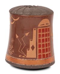 Polychrome Lidded Jar