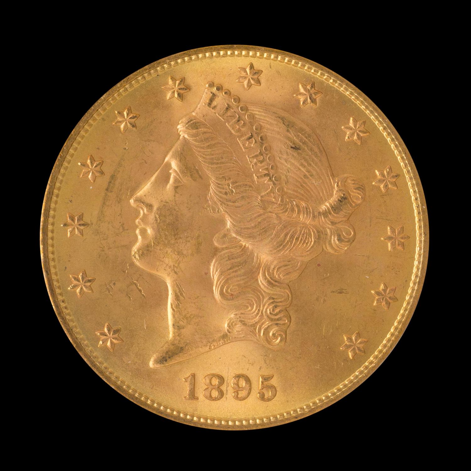 A United States 1895-S Liberty Head $20 Gold Coin