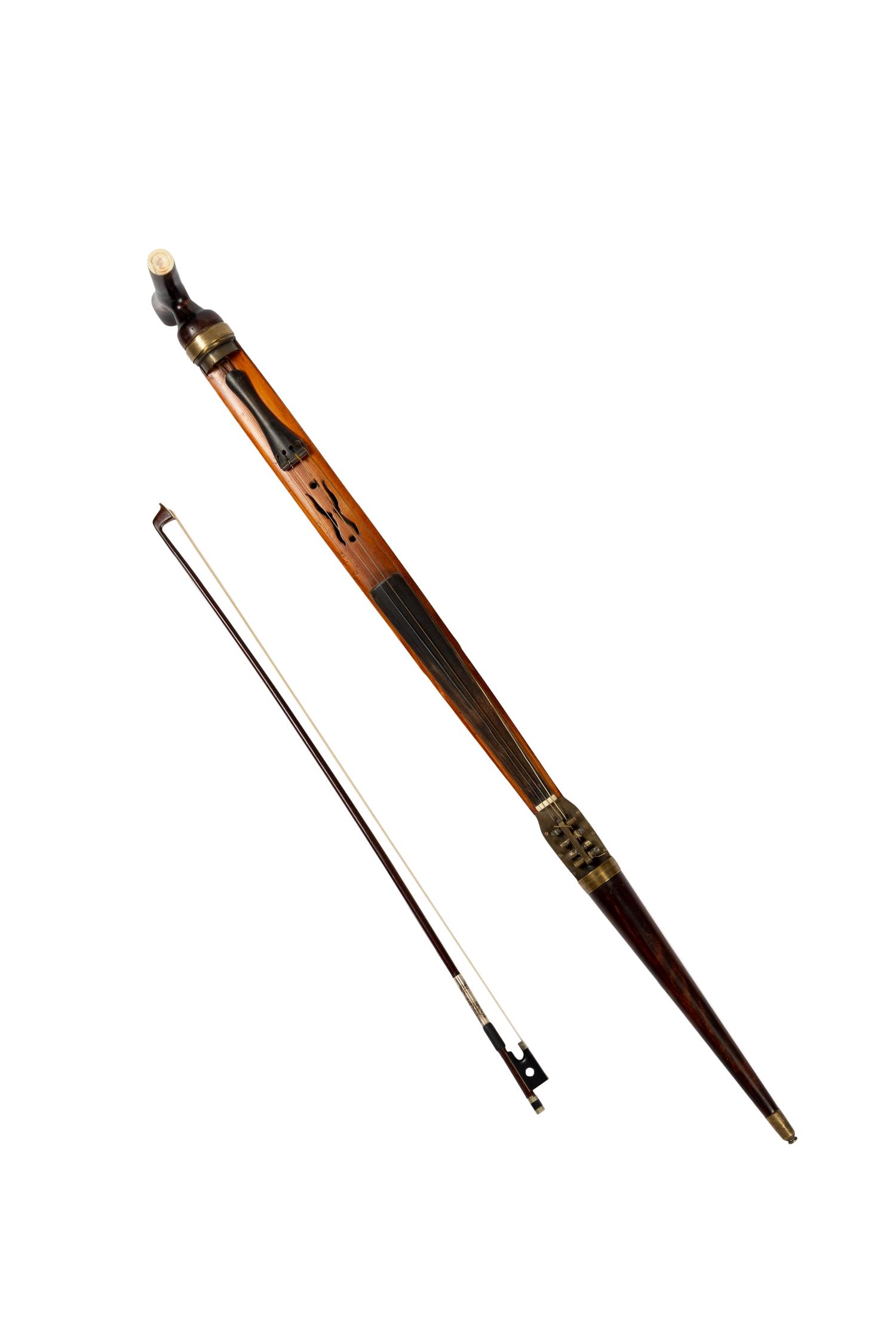 A Silver-Mounted Violin Cane
