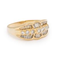 Diamond and Yellow Gold Ring