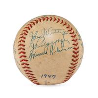 A 1947 Baltimore Orioles Team Signed Autograph Baseball