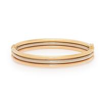 Two Gold Bangle Bracelets