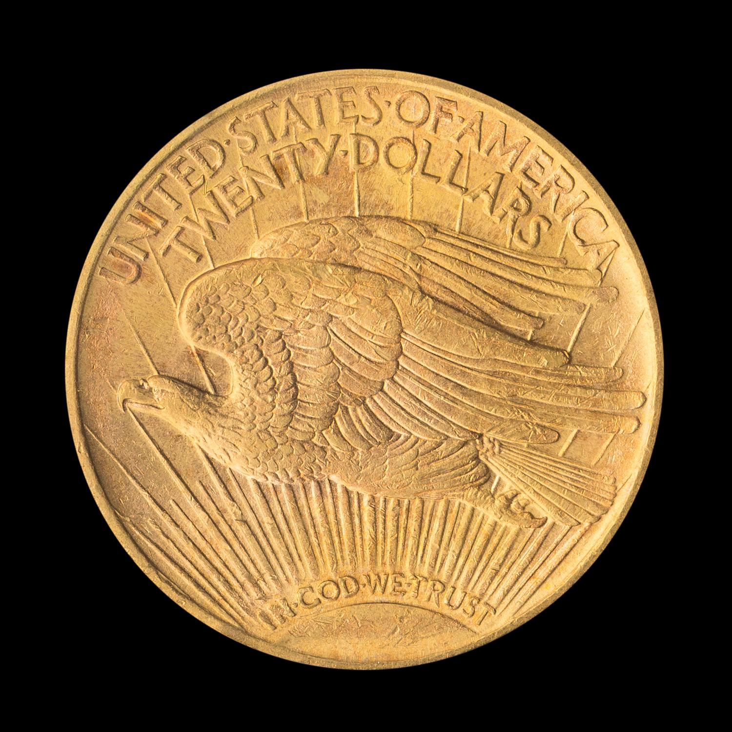 A United States 1922 St. Gaudens $20 Gold Coin
