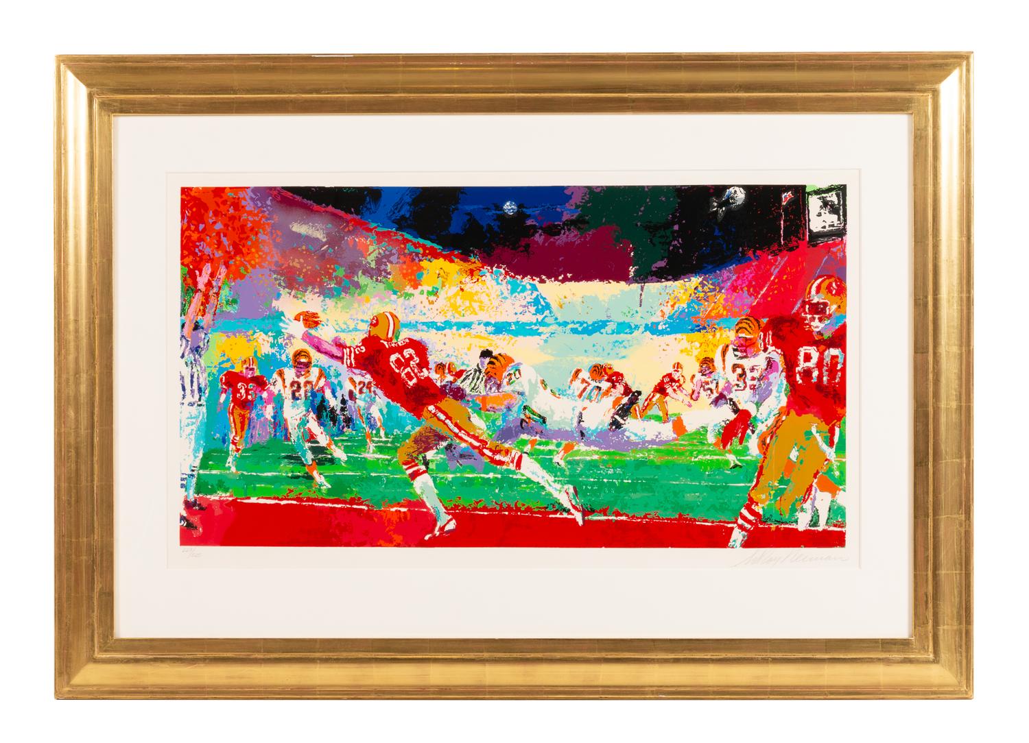 A 1989 San Francisco 49ers "Superplay" LeRoy Neiman Serigraph,