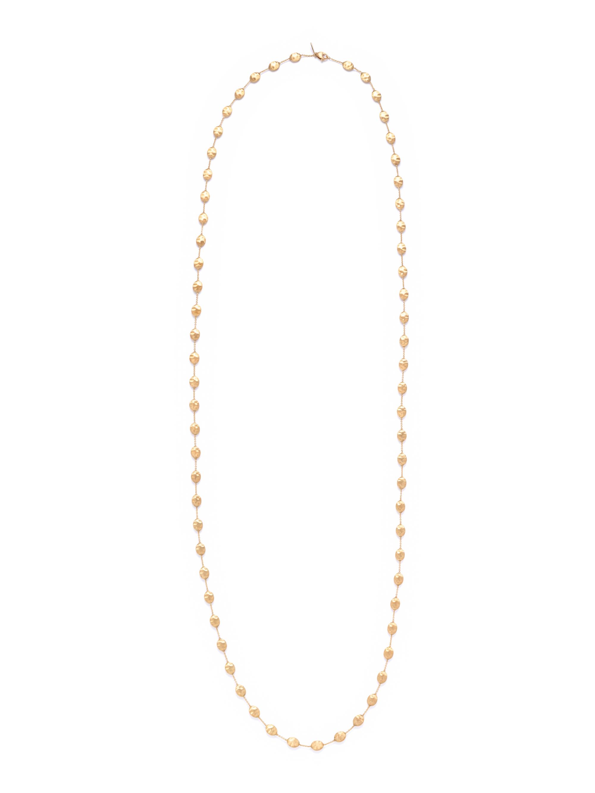 MARCO BICEGO, YELLOW GOLD 'SIVIGLIA' LONGCHAIN NECKLACE