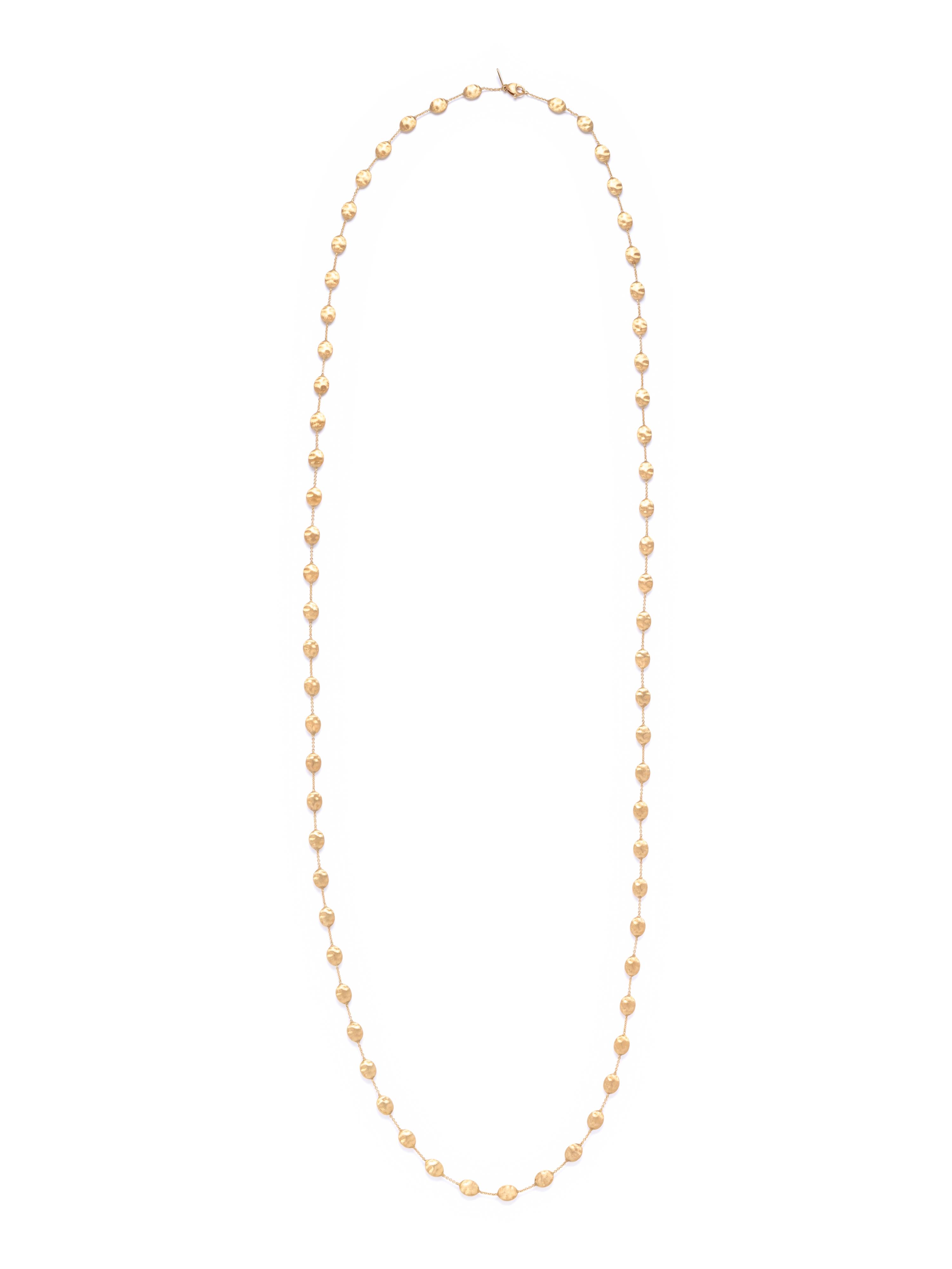 MARCO BICEGO, YELLOW GOLD 'SIVIGLIA' LONGCHAIN NECKLACE
