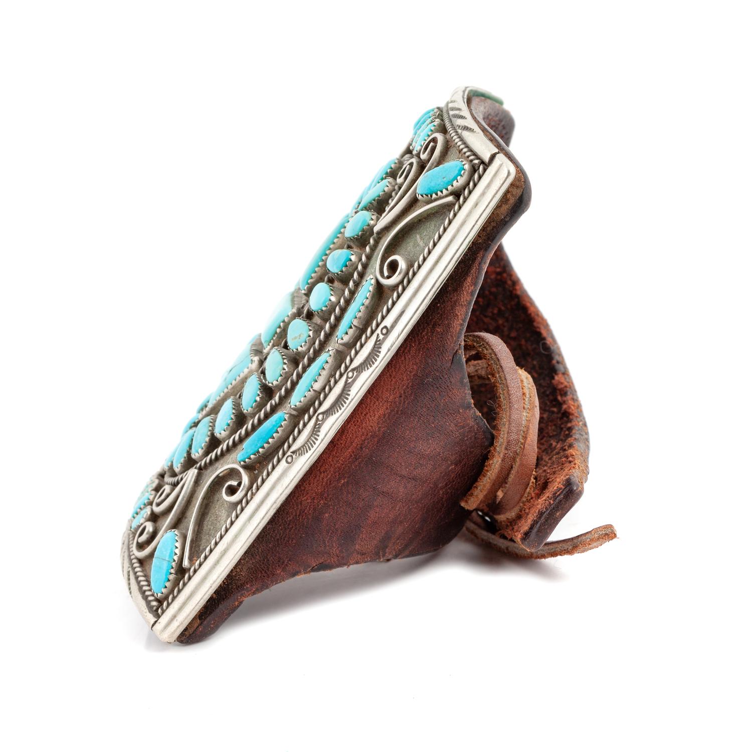 Navajo Silver and Turquoise Cluster Ketoh