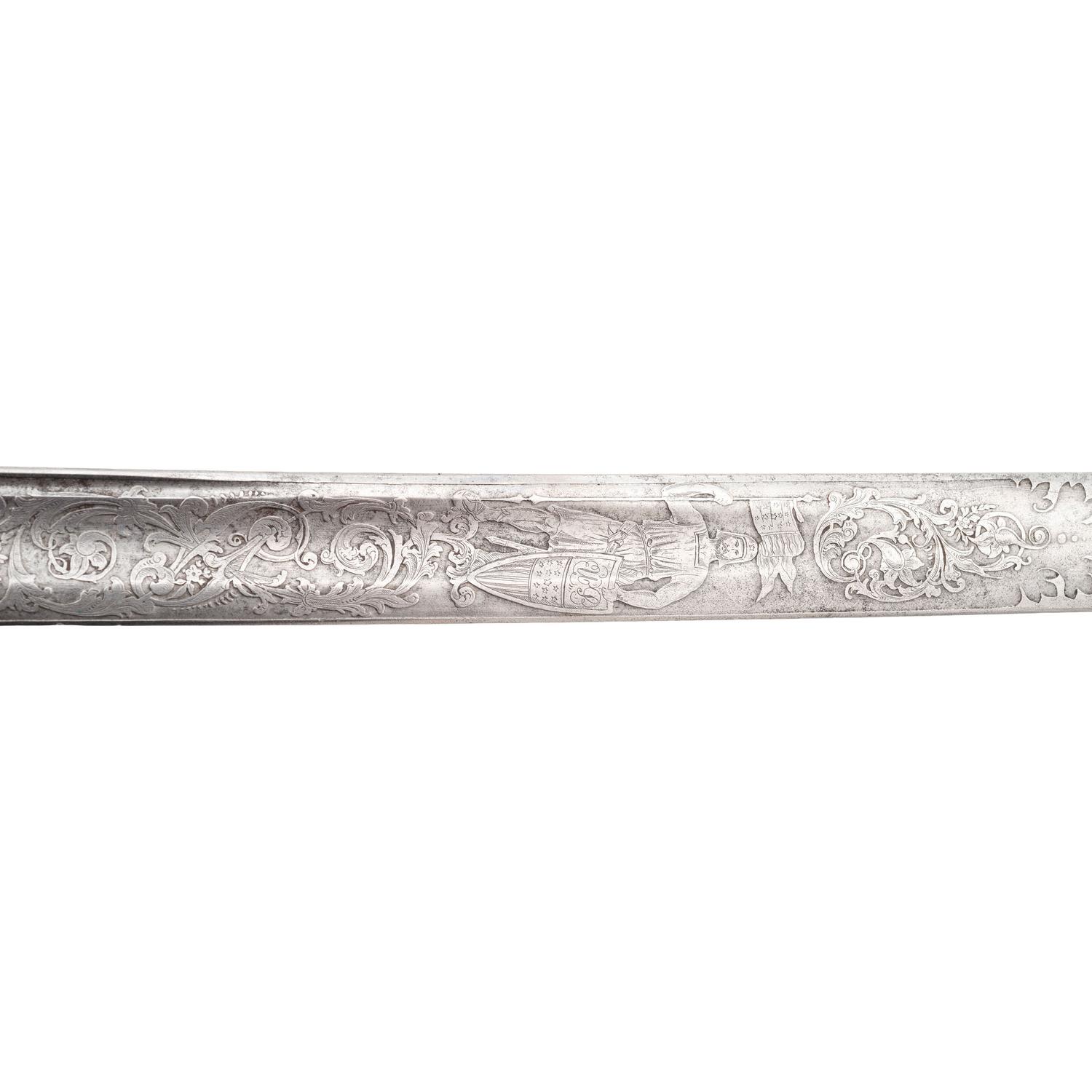 Combination French Hilt Schuyler, Hartley & Graham Officer's Sword Inscribed to Lt. Mason Rea 24th Mass. Infantry - KIA at Drewy's Bluff