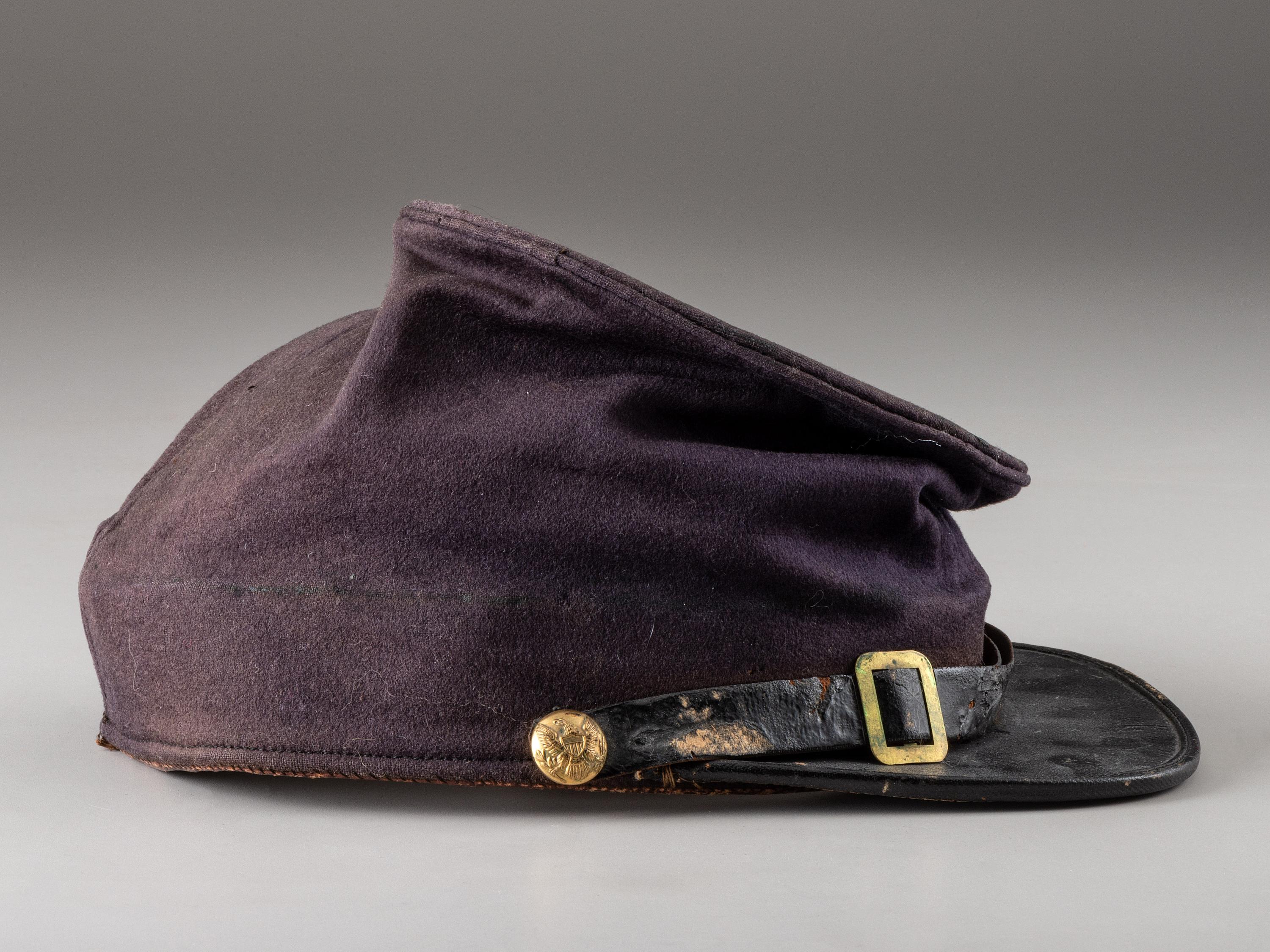 [CIVIL WAR]. Ulster County, NY forage cap with "McClellan" maker's imprint.