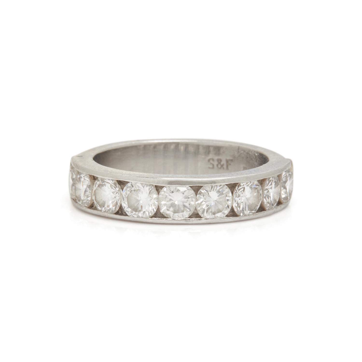 SPRITZER & FUHRMANN, PLATINUM AND DIAMOND RING