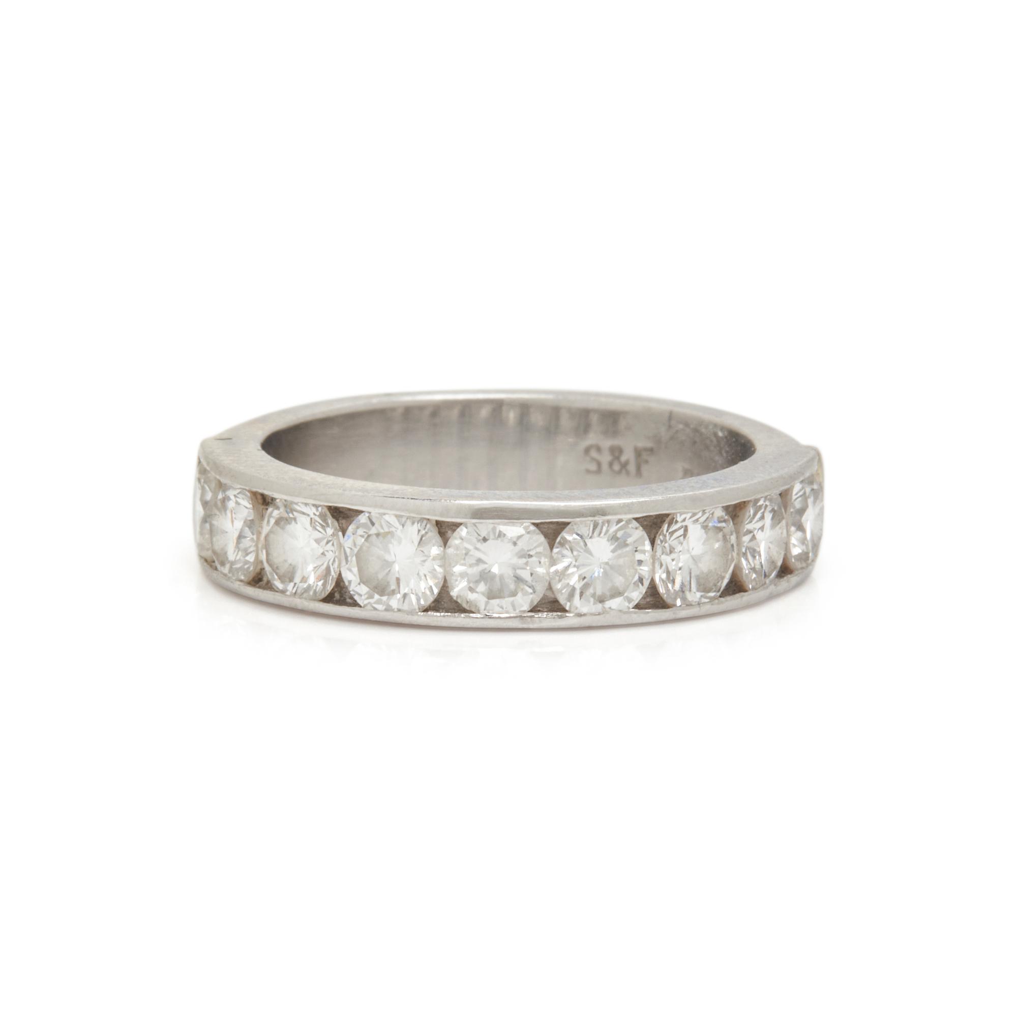 SPRITZER & FUHRMANN, PLATINUM AND DIAMOND RING