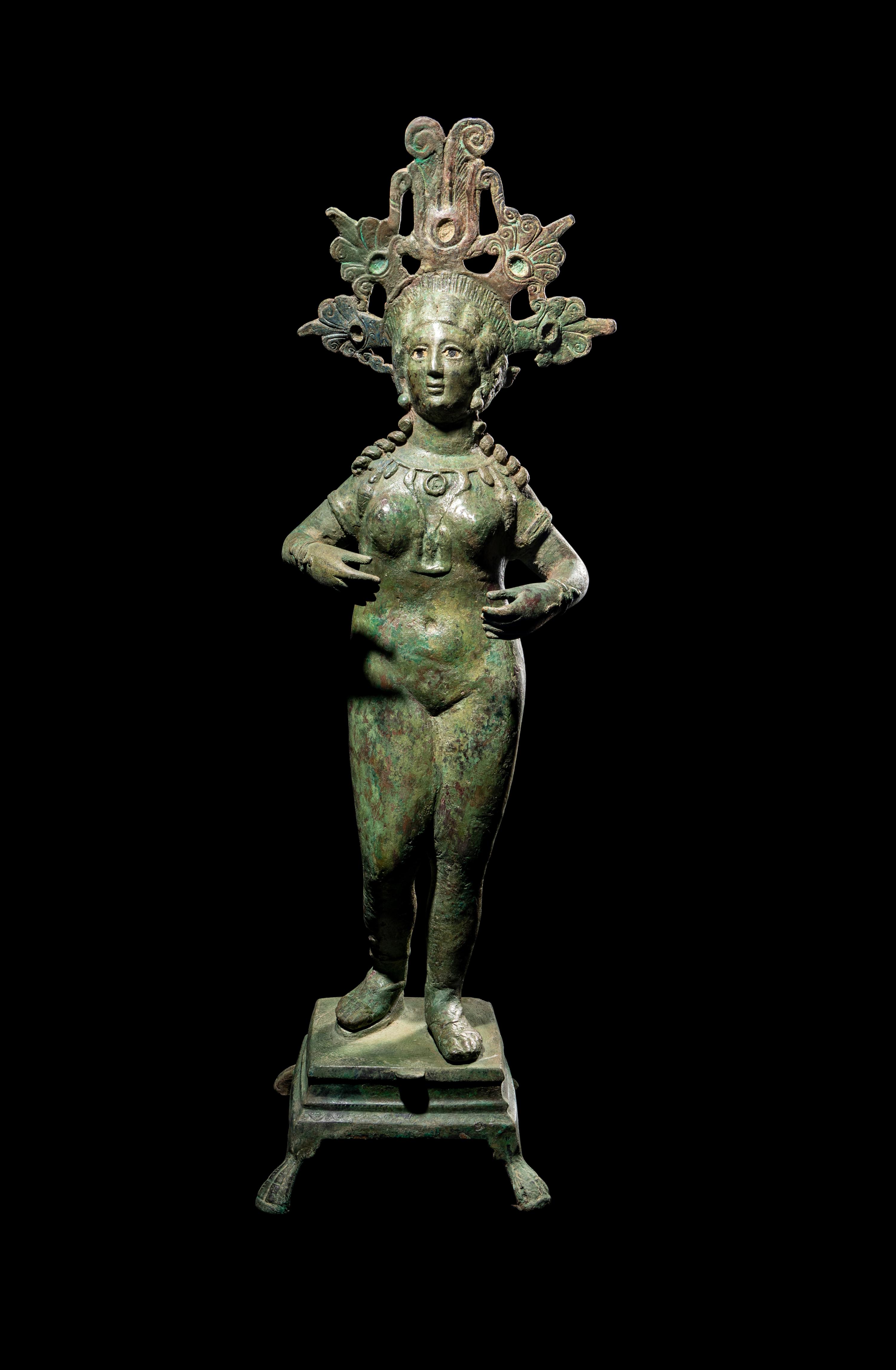 A Roman Bronze Figure of Isis-Aphrodite