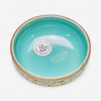 A Chinese enameled porcelain faux cloisonné seal paste box and cover 珐琅彩带盖印泥盒 Six-character Jiaqing seal mark ?????