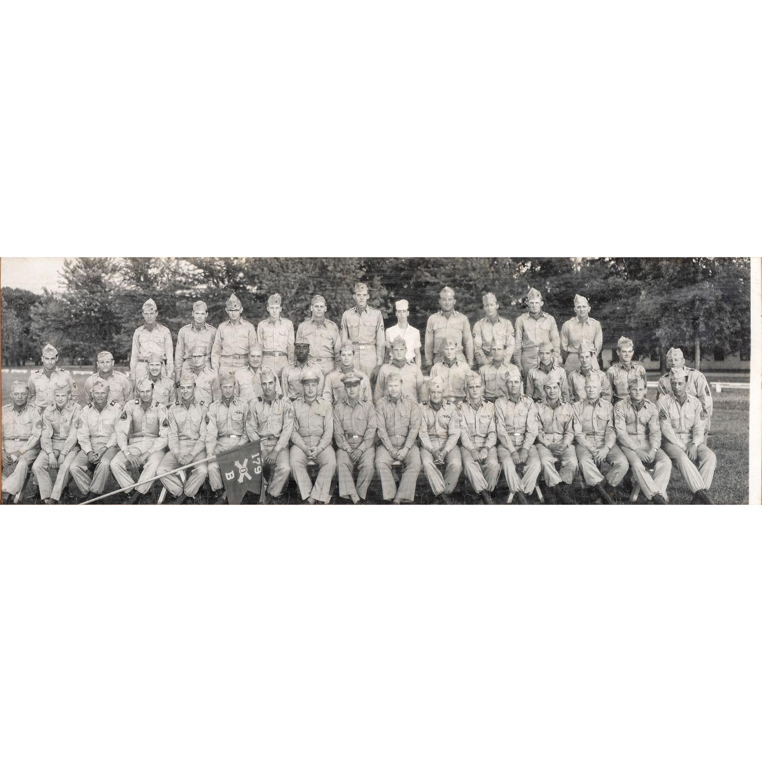 [EARLY PHOTOGRAPHY - MILITARY]. A collection of images featuring military subjects highlighted by regimental group shot, including: