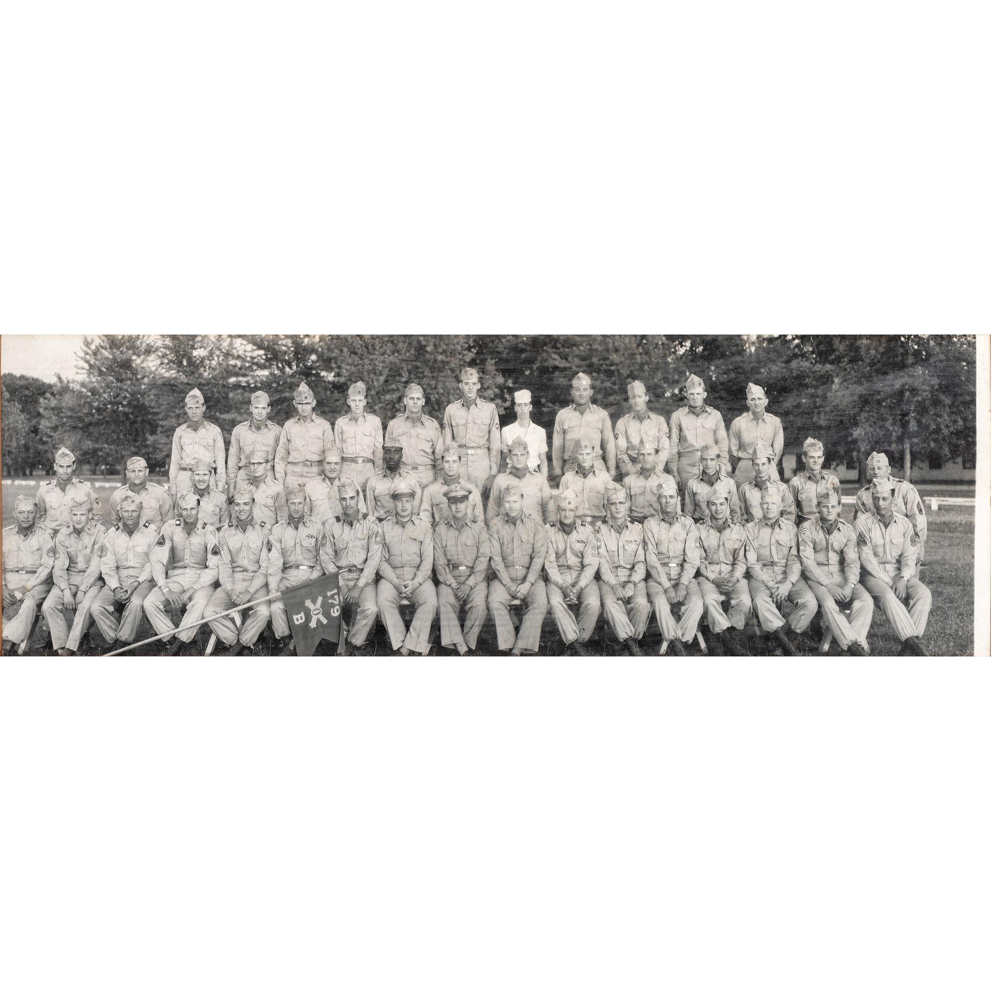 [EARLY PHOTOGRAPHY - MILITARY]. A collection of images featuring military subjects highlighted by regimental group shot, including: