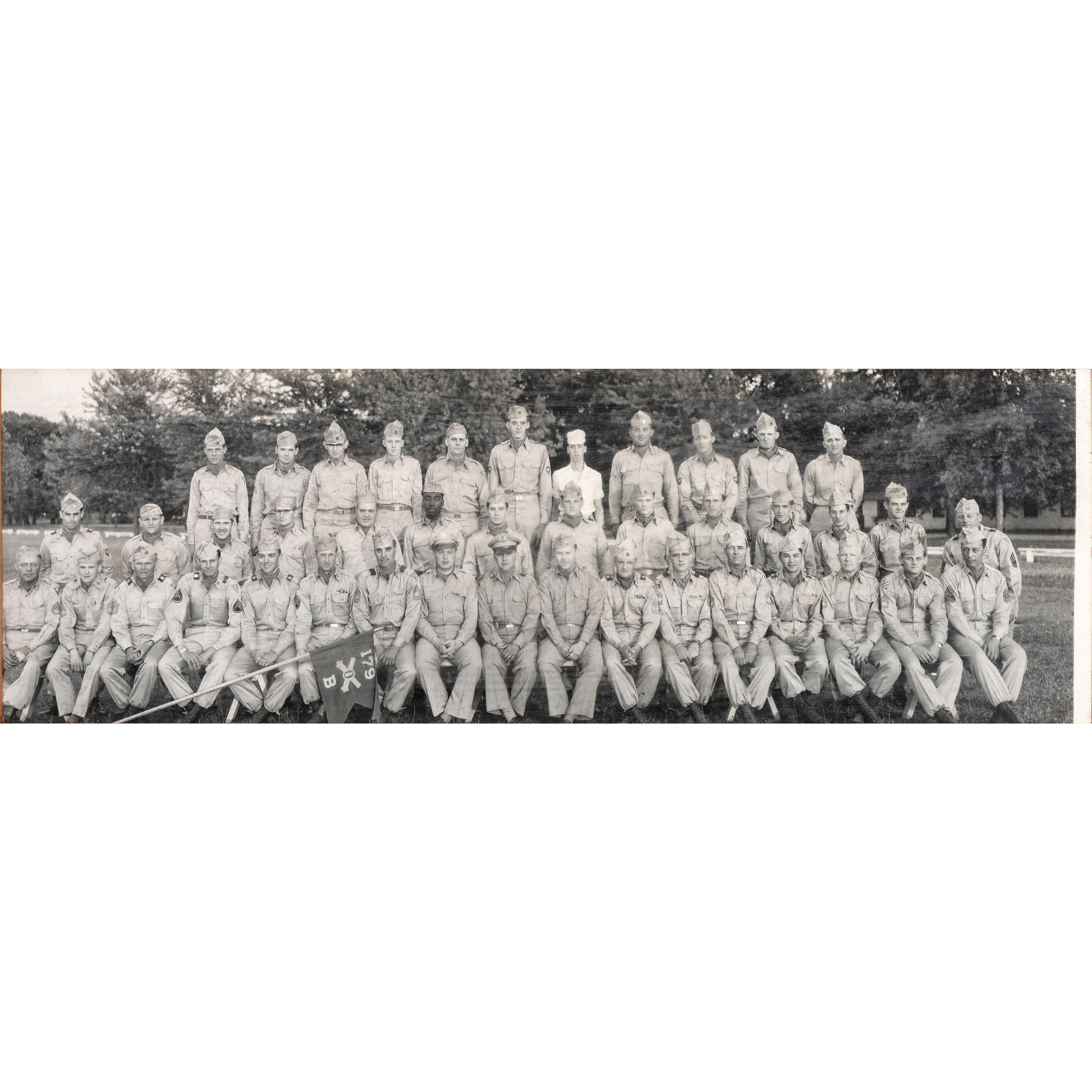 [EARLY PHOTOGRAPHY - MILITARY]. A collection of images featuring military subjects highlighted by regimental group shot, including: