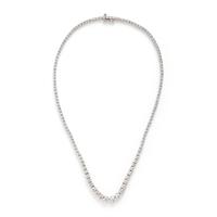 Diamond and White Gold Rivière Necklace
