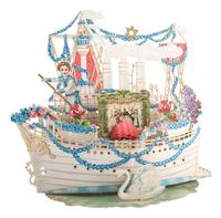 [JUDAICA]. A group of 2 Rosh Hashanah greeting cards in the form of boats. Printed in Germany.