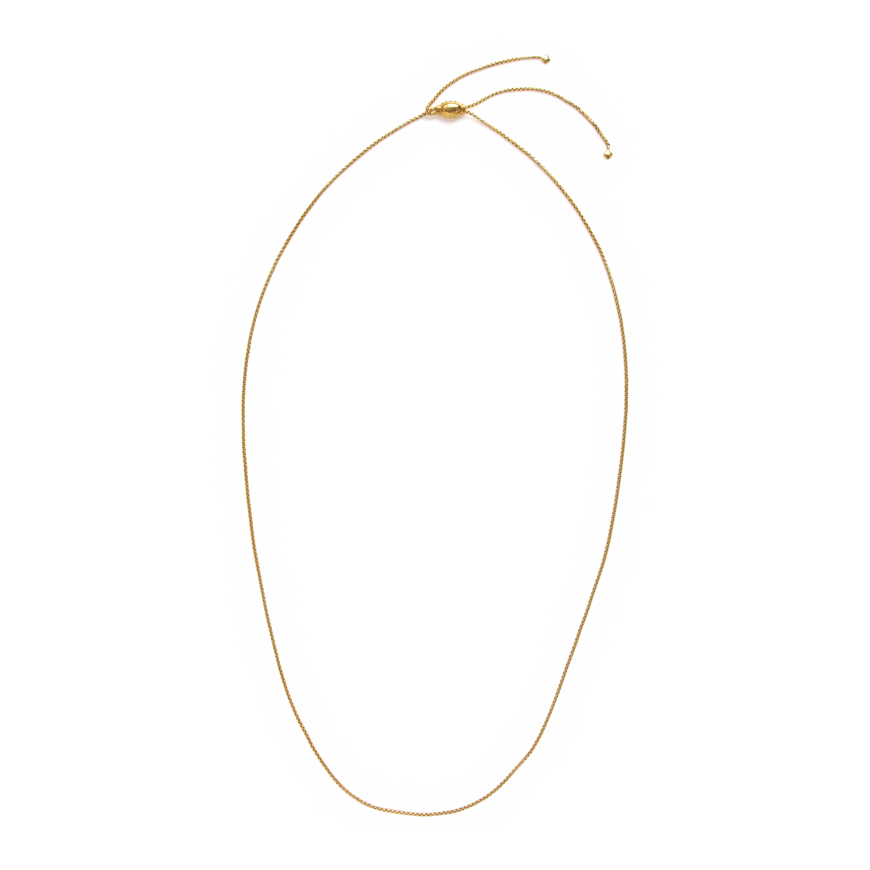 David Yurman, Yellow Gold Slide Necklace