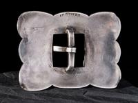 Navajo Stamped Silver Belt Buckle