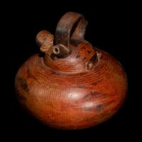 A Calima Redware Anthropomorphic Alcarraza