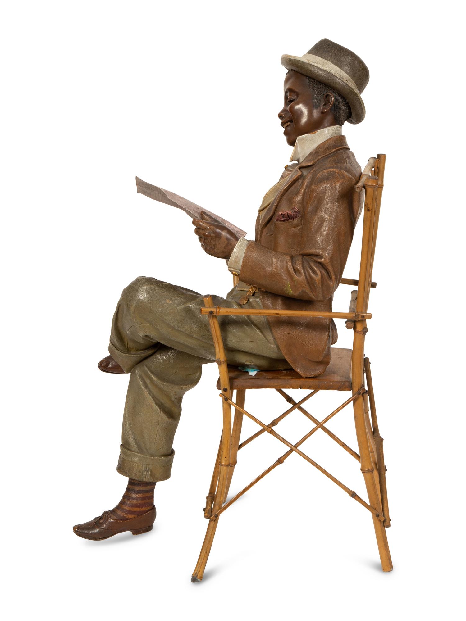 A Goldscheider Painted Terracotta Figure