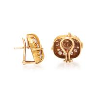 YELLOW GOLD AND DIAMOND EARRINGS