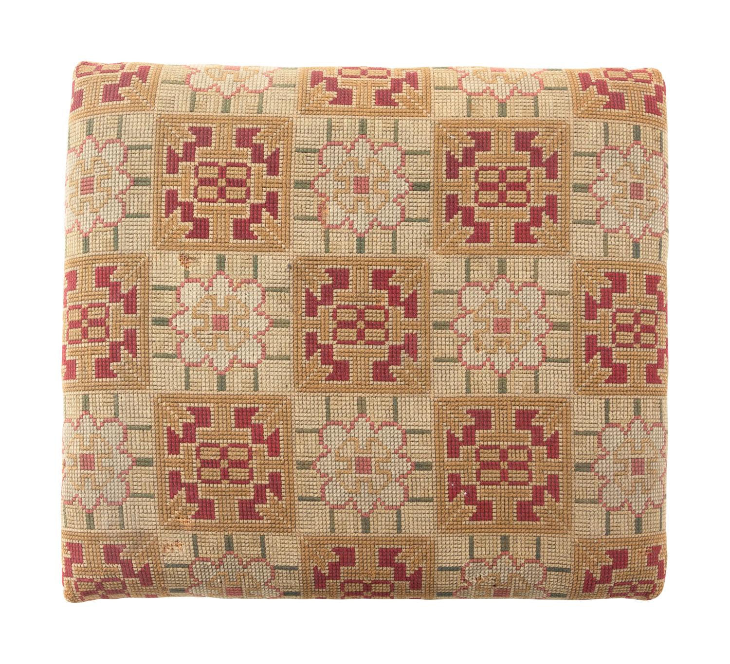 A Regency Style Stool and Pillow