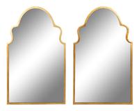 A Pair of Queen Anne Style Gilt Framed Mirrors