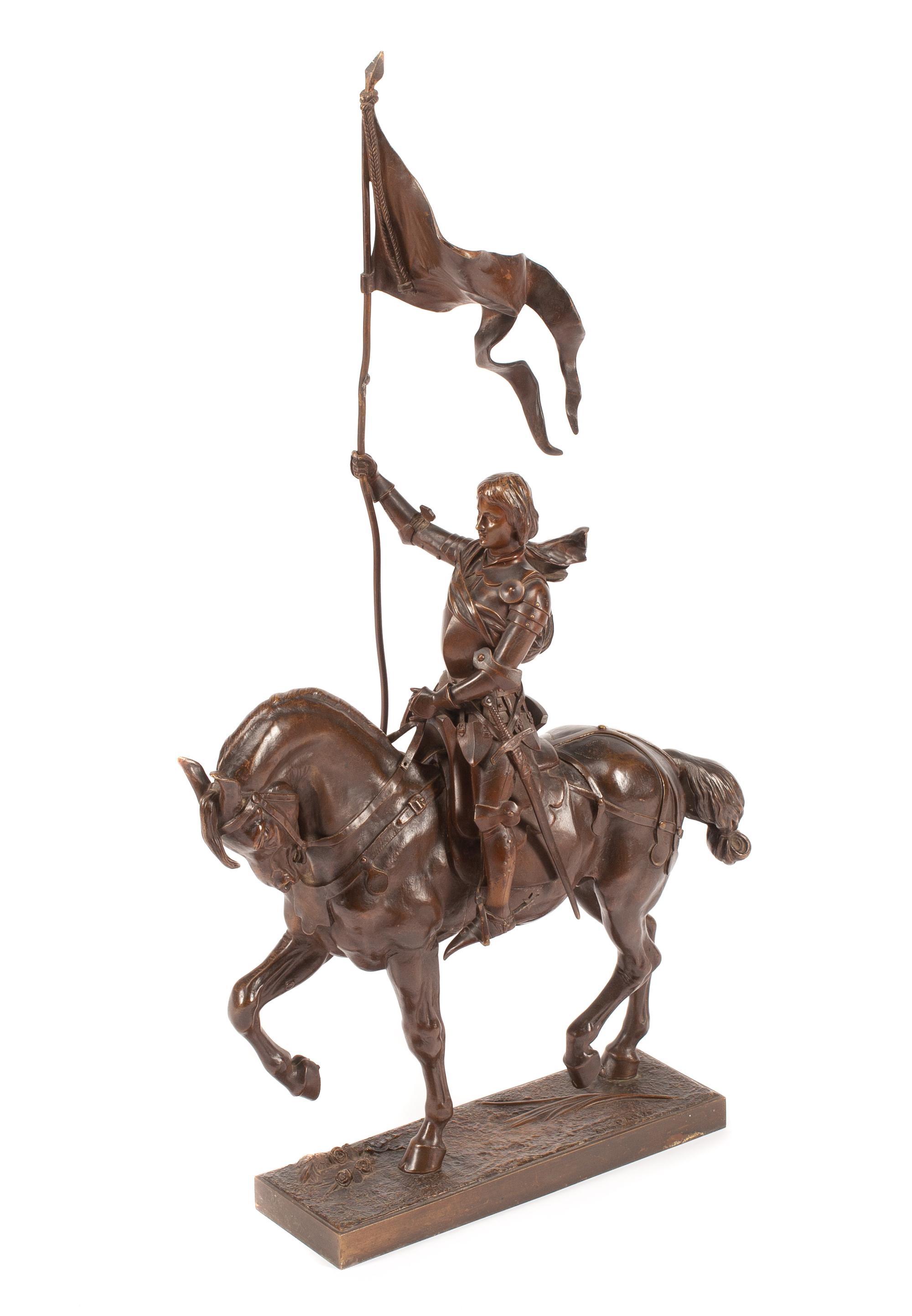 After Emmanuel Fremiet, (French, 19th Century), Jeanne d'Arc a cheval