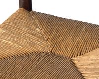 A Painted Ladderback Rush-Seat Side Chair