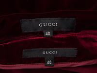 Tom Ford for Gucci, Bordeaux Velvet Skirt Ensemble, F/W 1999