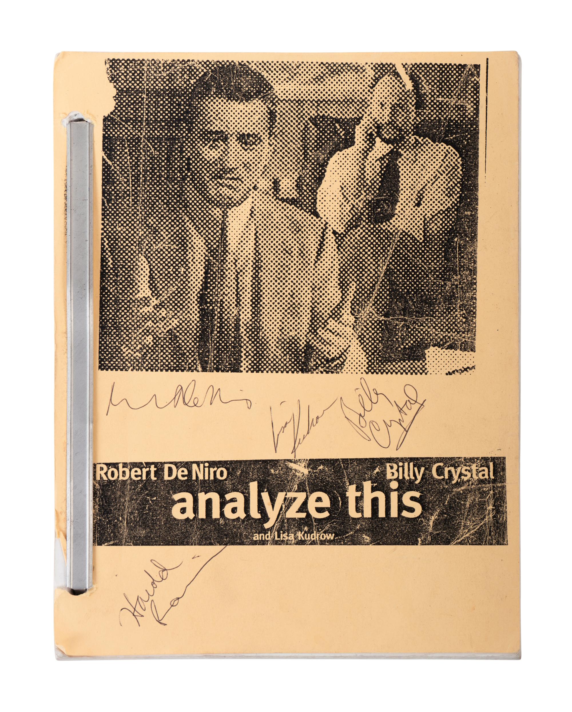 (Film Screenplay) LONERGAN, Kenneth and Peter Tolan. Analyze This. Village RadioShow Productions, TriBeCa Productions, 1999.