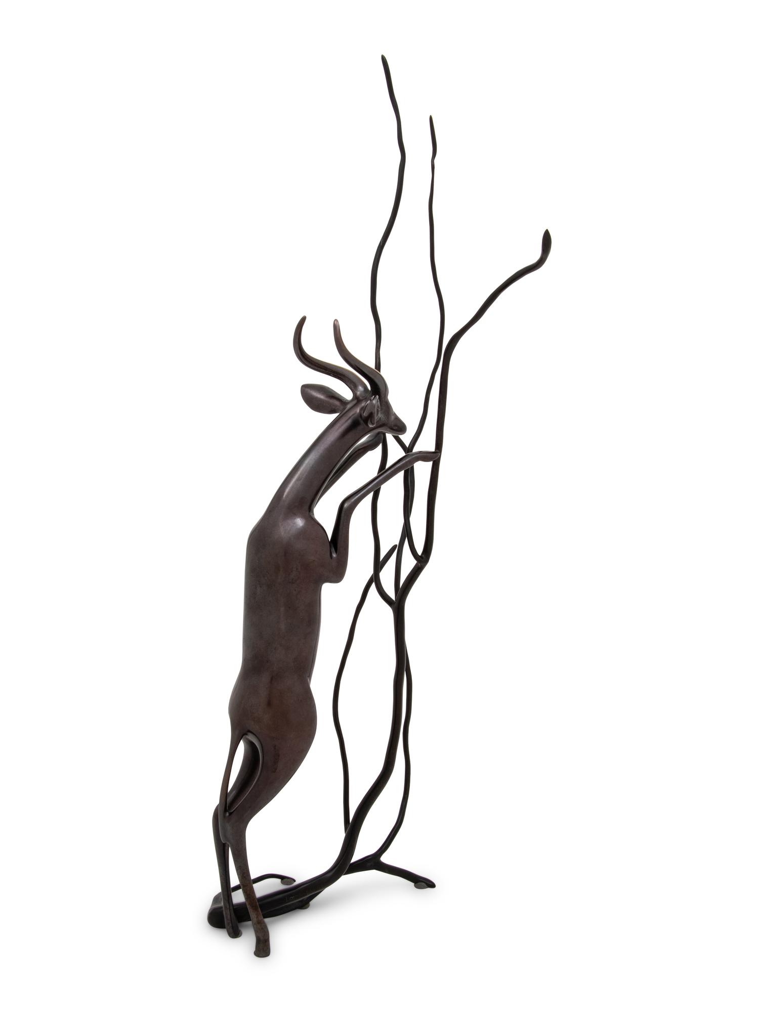 Gerenuk and Tree Sculpture edition 256/750