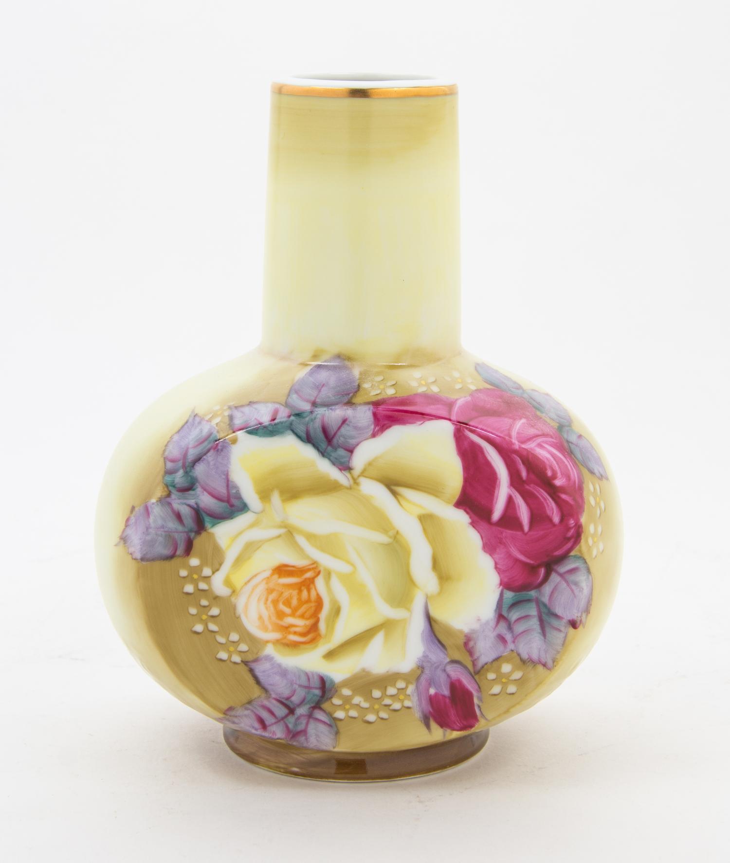 A Nippon Porcelain Vase Height 7 inches. — 20TH CENTURY