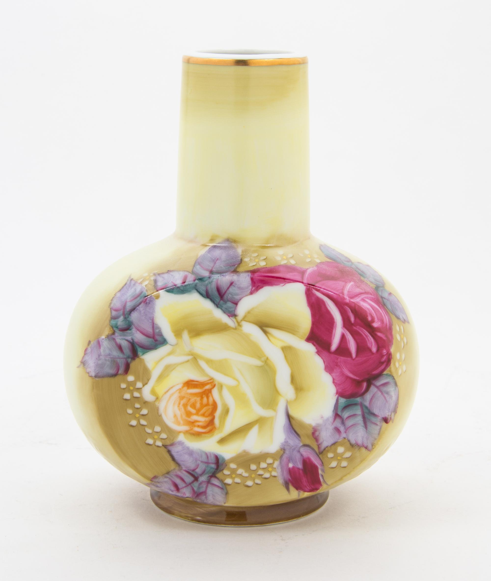 A Nippon Porcelain Vase Height 7 inches. — 20TH CENTURY