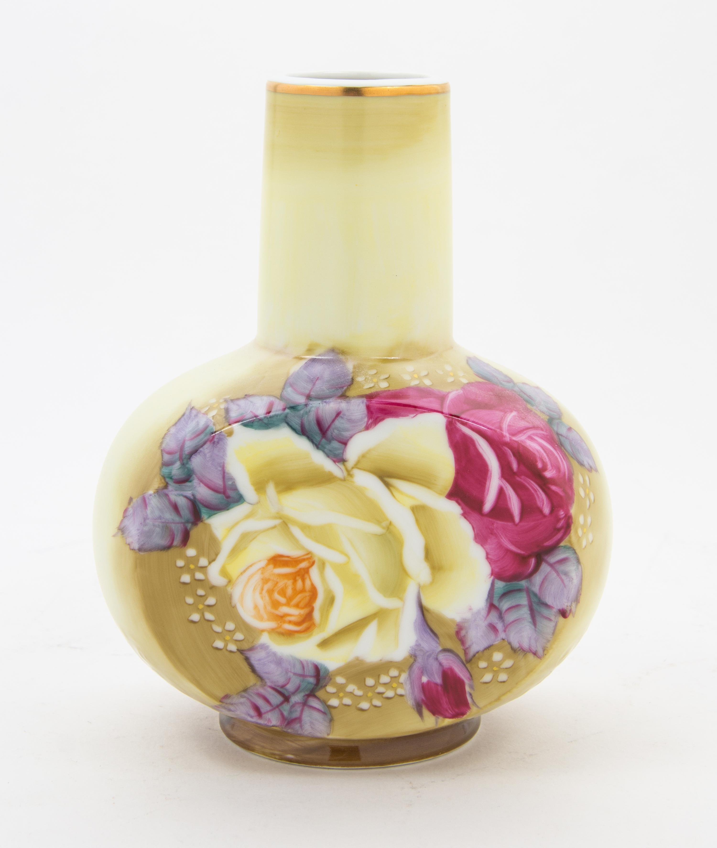 A Nippon Porcelain Vase Height 7 inches. — 20TH CENTURY
