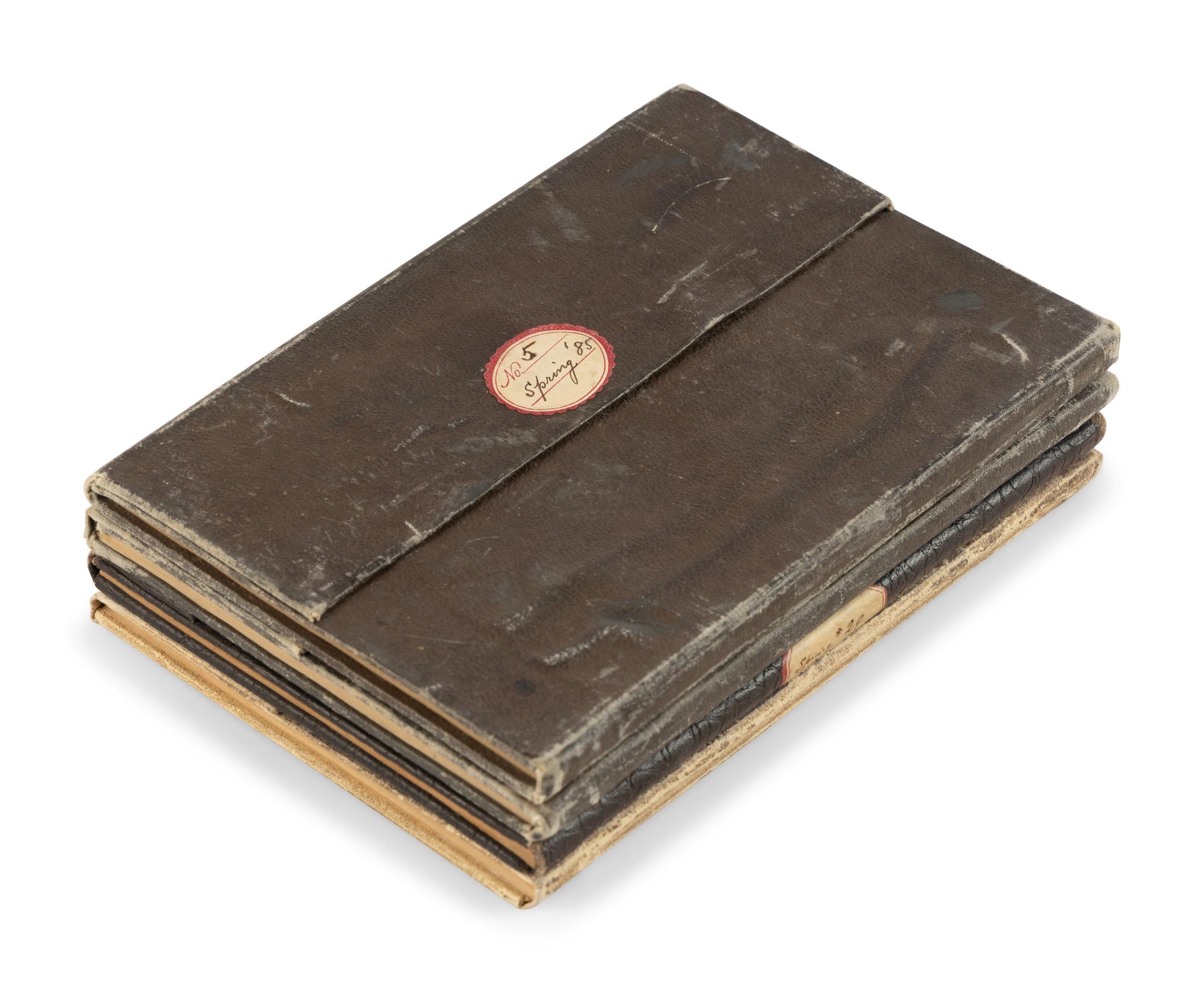 [WYOMING STOCK GROWERS' ASSOCIATION]. Four log books, caption title: "Wyoming Stock Growers' Association." Wyoming: n.p., 1885, 1886.