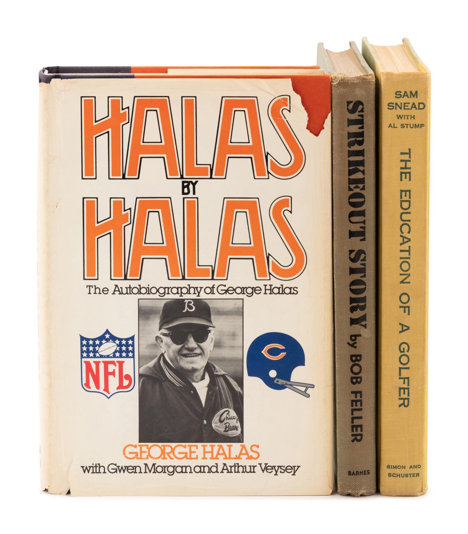 A Group of Three Inscribed Sports Books,