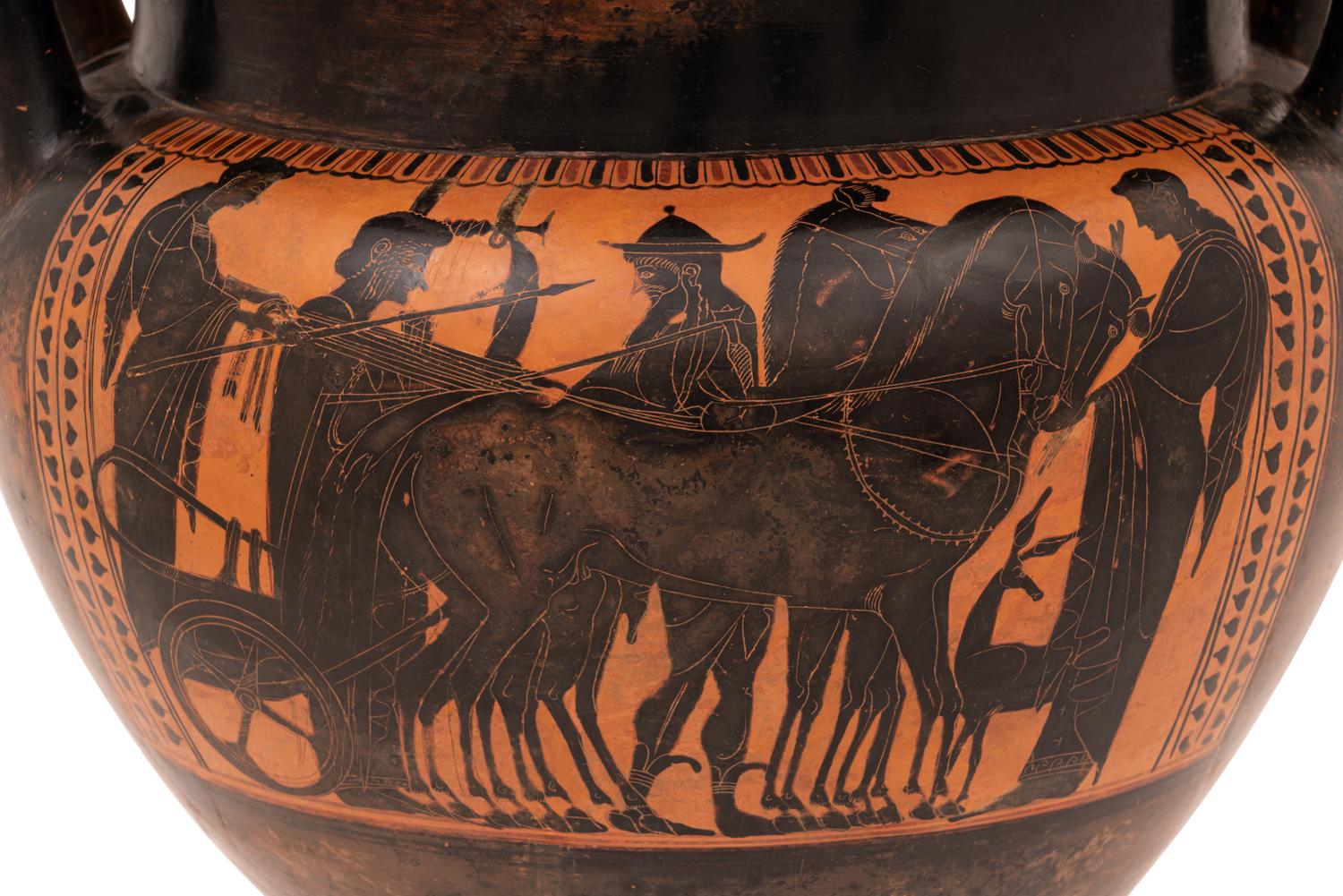 An Attic Black-Figured Column-Krater
