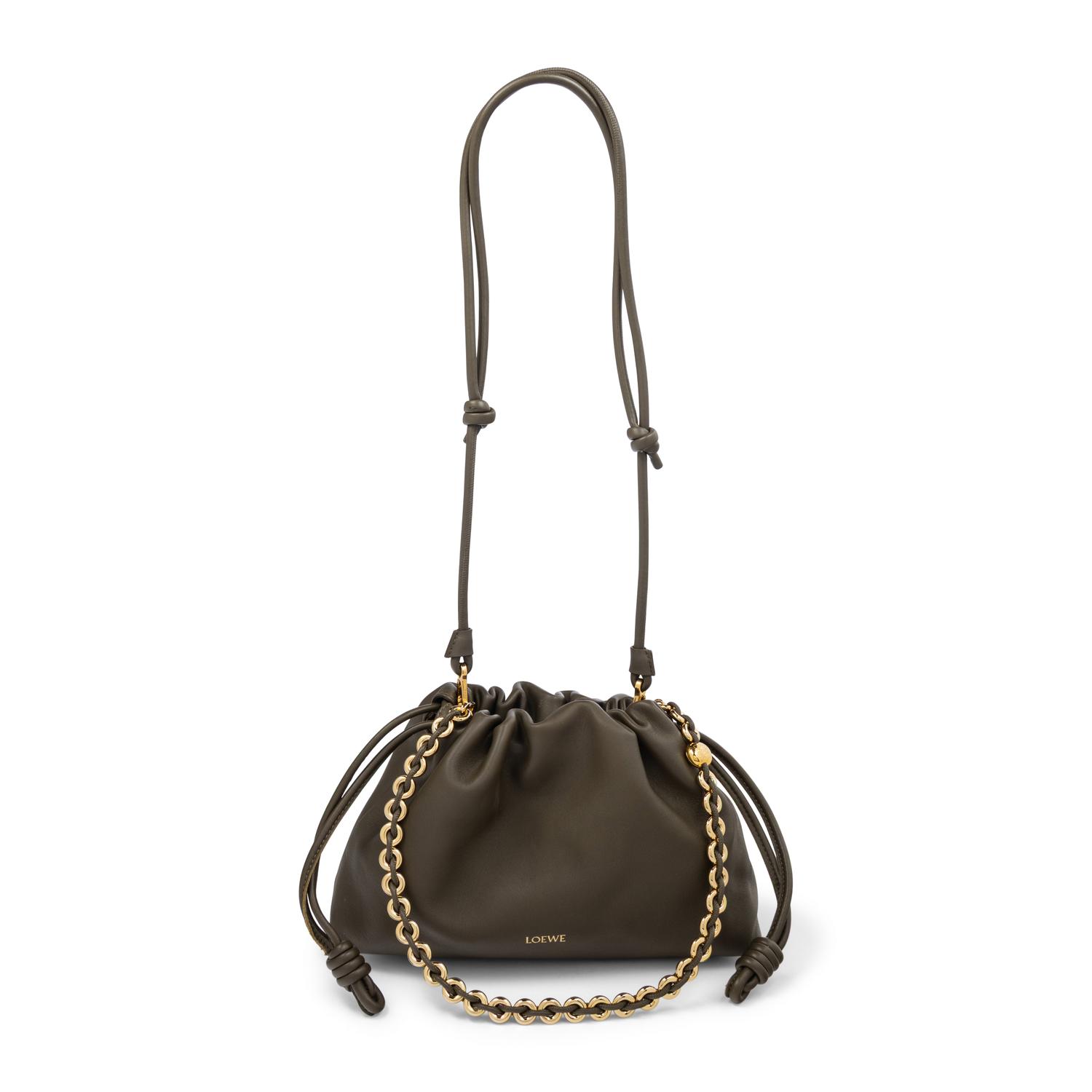 LOEWE, OLIVE FLAMENCO BAG