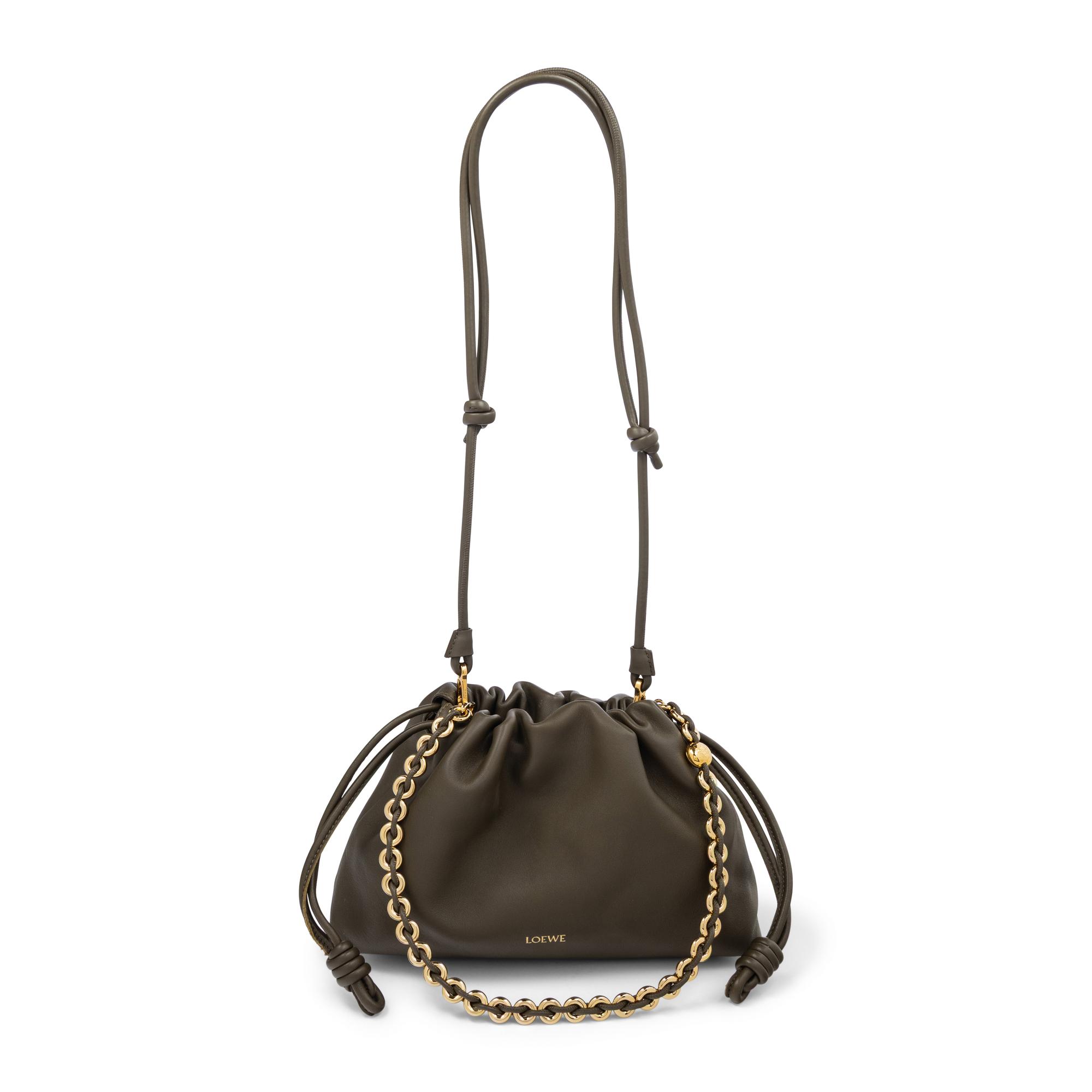 LOEWE, OLIVE FLAMENCO BAG