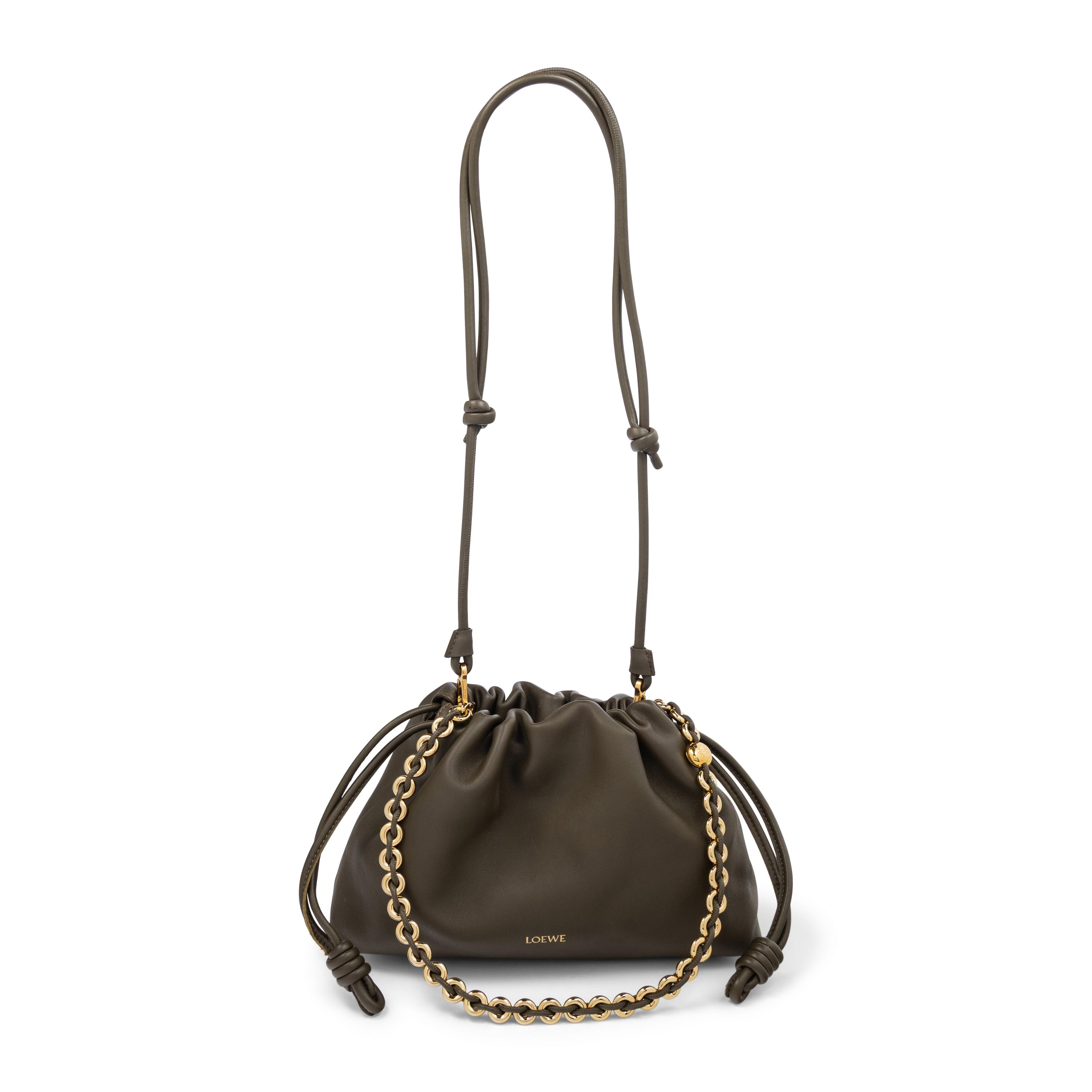 LOEWE, OLIVE FLAMENCO BAG