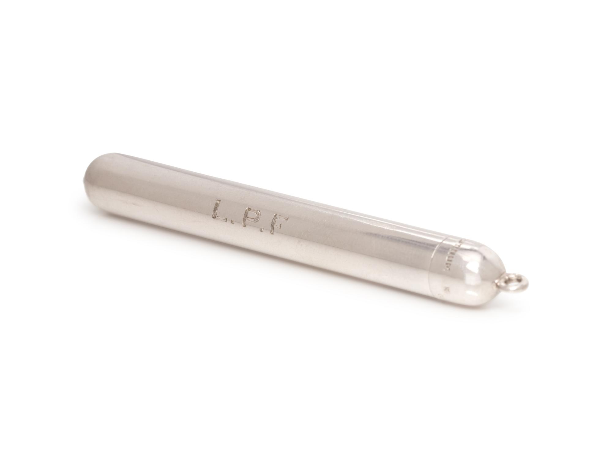 CARTIER, PLATINUM PEN PENDANT